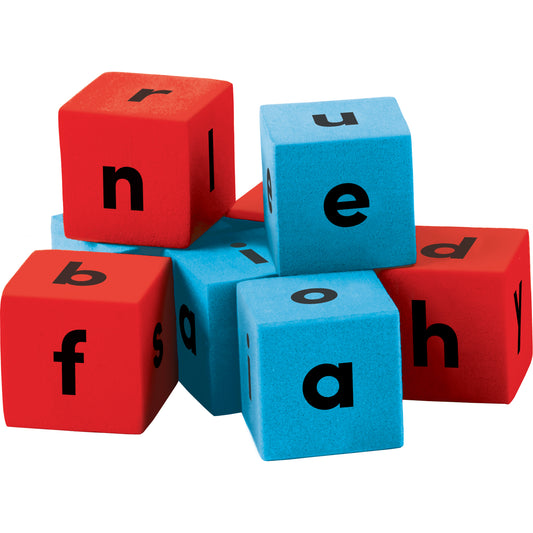 Foam Alphabet Dice, 20 Per Pack, 3 Packs