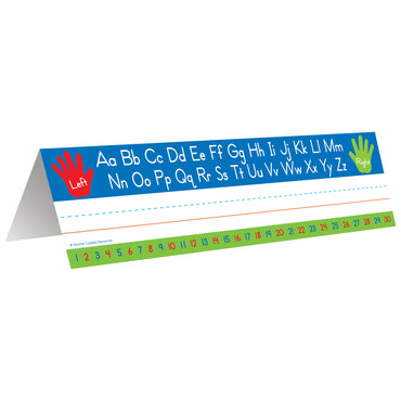 Left Right Alphabet Tented Name Plate, 36 Per Pack, 3 Packs