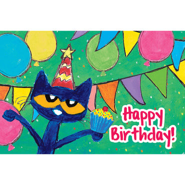 Pete The Cat Happy Birthday Postcards, 30 Per Pack, 6 Packs