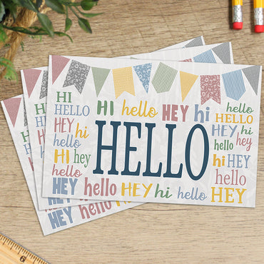 Classroom Cottage Hello Postcards, 30 Per Pack, 6 Packs