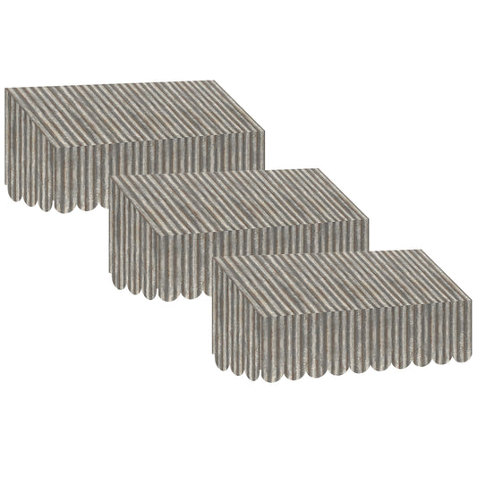 Home Sweet Classroom Corrugated Metal Design Awning, Pack of 3