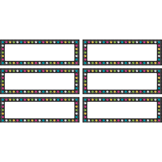 Chalkboard Brights Labels Magnetic Accents, 20 Per Pack, 3 Packs