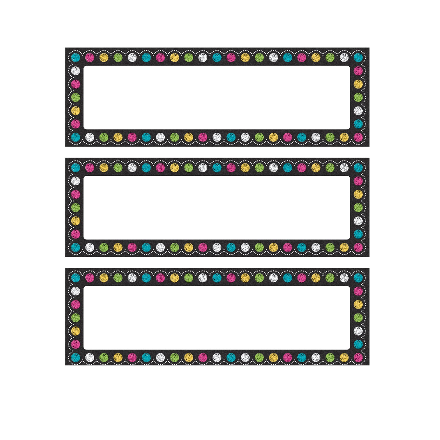 Chalkboard Brights Labels Magnetic Accents, 20 Per Pack, 3 Packs