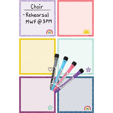 Oh Happy Day Dry-Erase Magnetic Square Notes