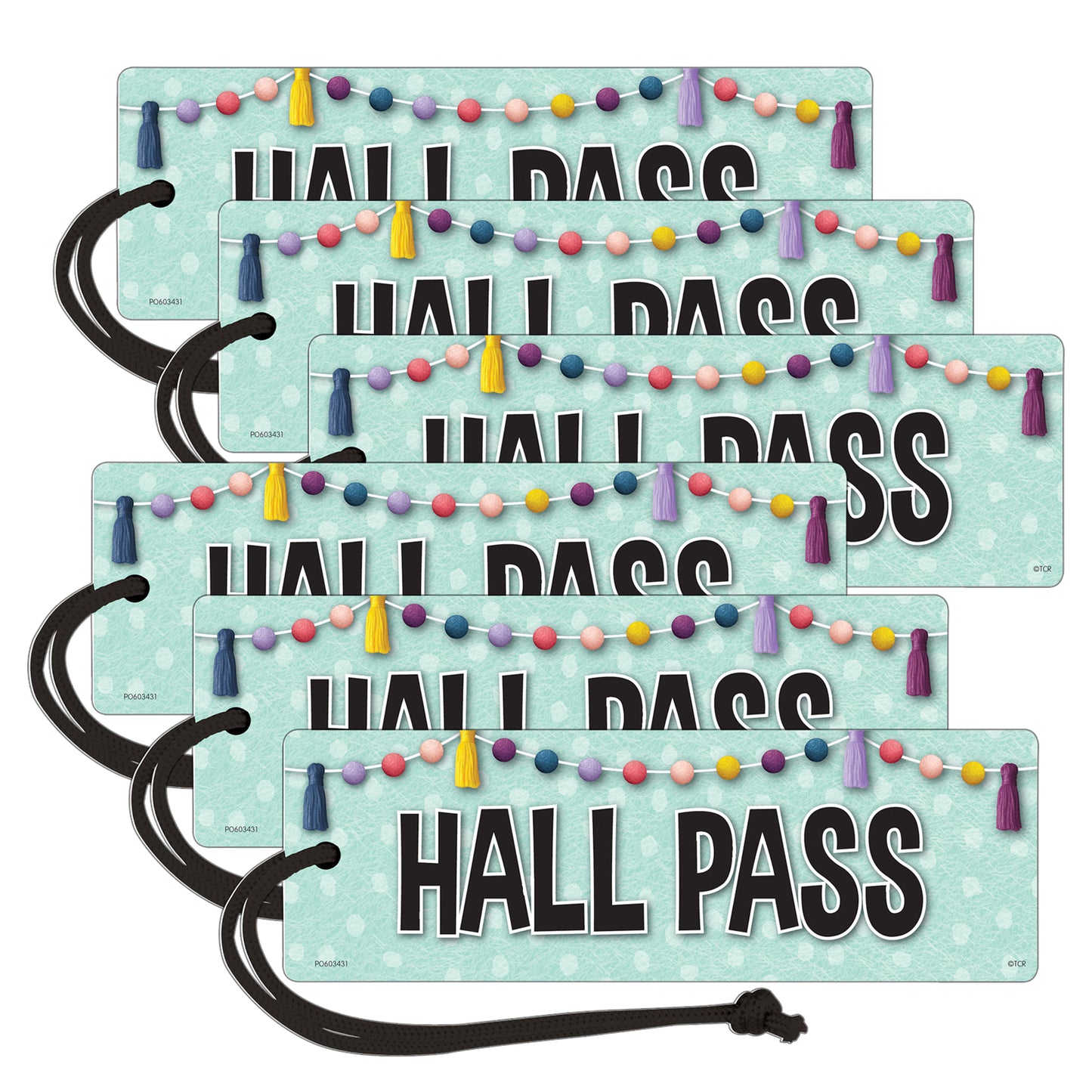 Oh Happy Day Magnetic Hall Pass, Pack of 6