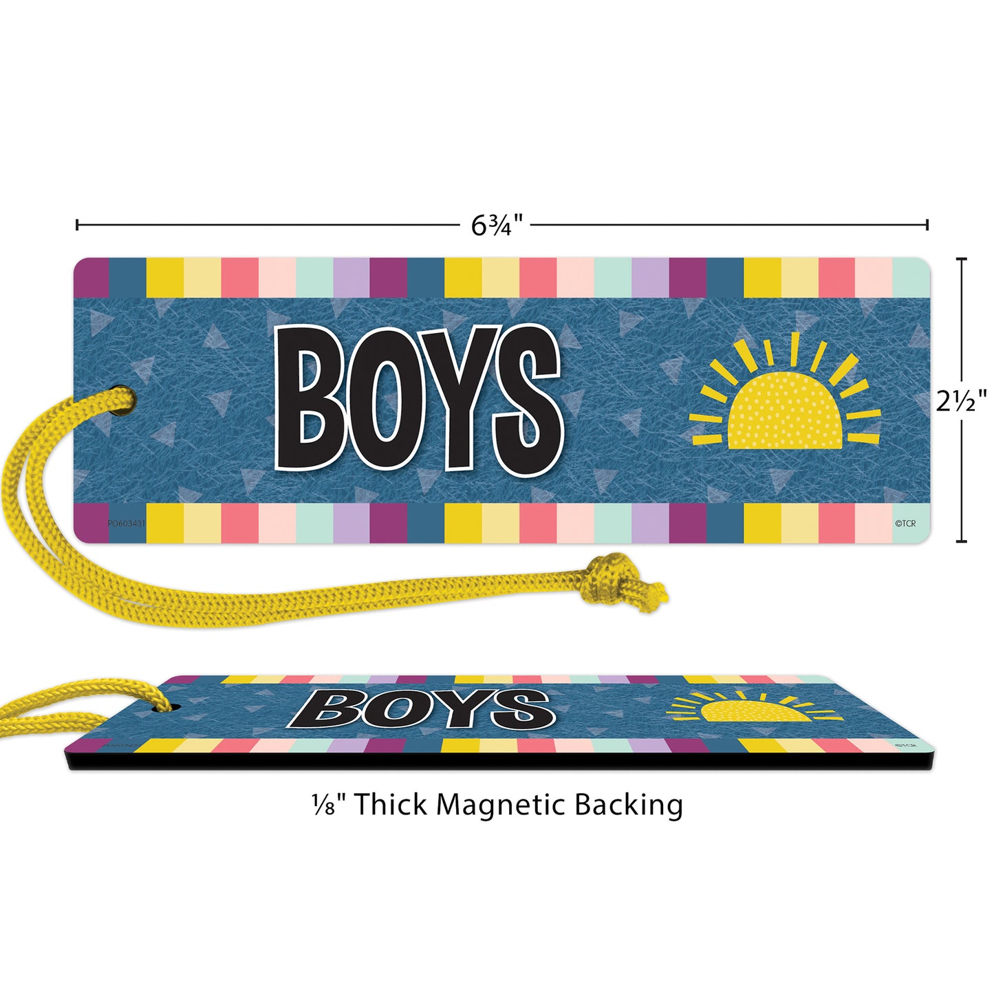 Oh Happy Day Magnetic Boys Pass, Pack of 6