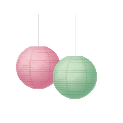 Pastel Pop 8" Hanging Paper Lanterns, 6 Per Pack, 3 Packs