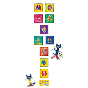 Pete the Cat Numbers and Colors Sensory Path