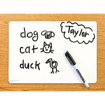 Double-Sided Premium Blank Dry Erase Boards, Pack of 10