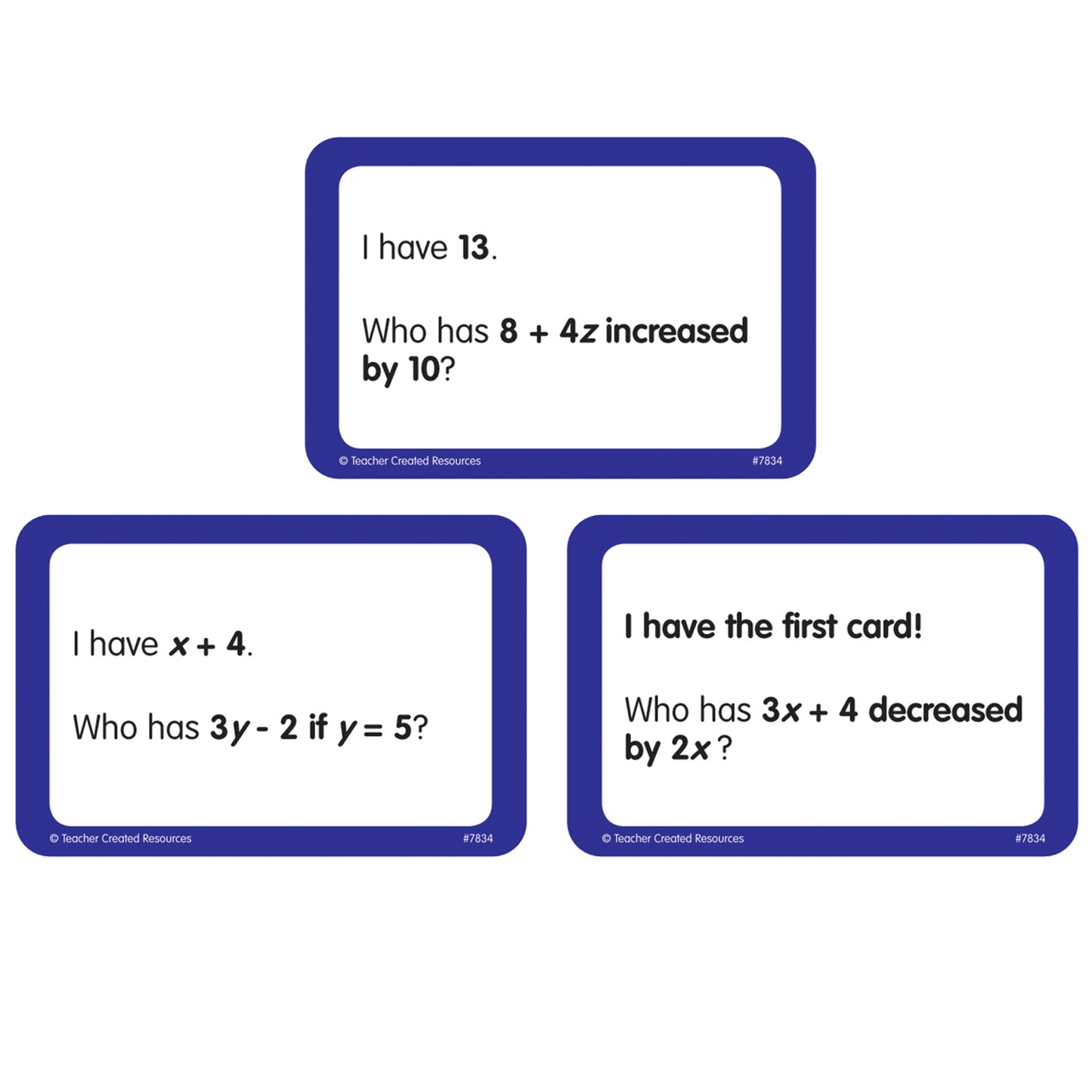 I Have, Who Has Math Game, Grade 5-6