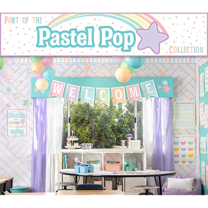 Pastel Pop Star Accents - Assorted Sizes, 60 Per Pack, 3 Packs