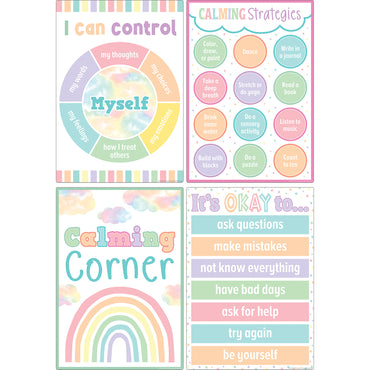 Pastel Pop Calming Strategies Small Poster 12-Pack