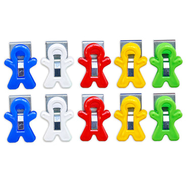 Magnet Man Magnetic Clip, Assorted Colors, 40-Piece Bucket