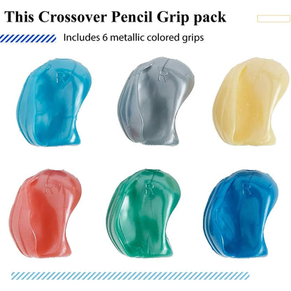 The Crossover Pencil Grip, Metallic Colors, Pack of 12