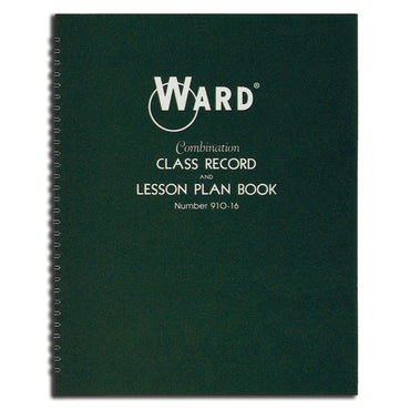 Combination 9-10 Week Class Record + 6 Period Lesson Plan Book, Pack of 2