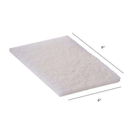 #92-98 Light Duty Hand Pad, 6 X 9, White, 20/pack, 3 Packs/carton