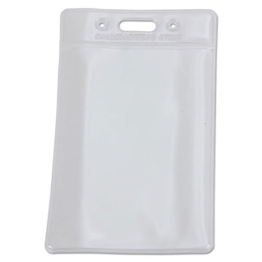 Sicurix Badge Holder, Vertical, 2.75 X 4.13, Clear, 12/pack