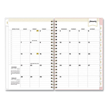 Day Designer Coming Up Roses Create-your-own Cover Weekly/monthly Planner, 8 X 5, Blush/cream Cover, 12-month (jan-dec): 2024