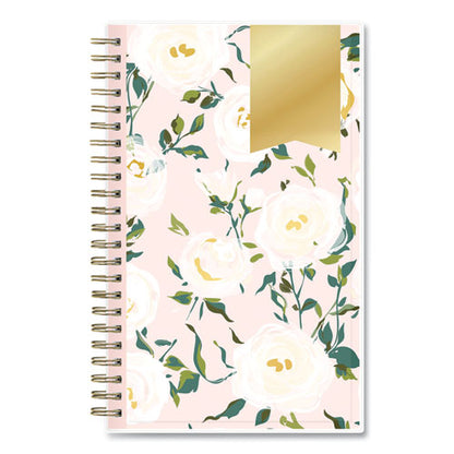 Day Designer Coming Up Roses Create-your-own Cover Weekly/monthly Planner, 8 X 5, Blush/cream Cover, 12-month (jan-dec): 2024