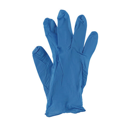 Disposable Powder-free Nitrile Gloves, Medium, Blue, 5 Mil, 100/box