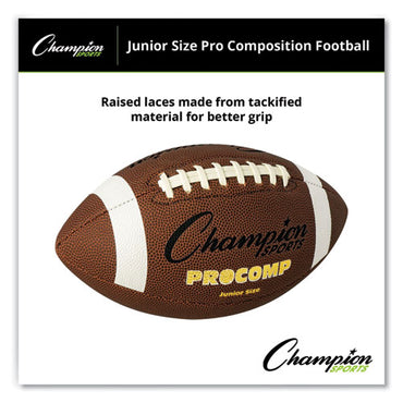 Pro Composite Football, Junior Size, Brown