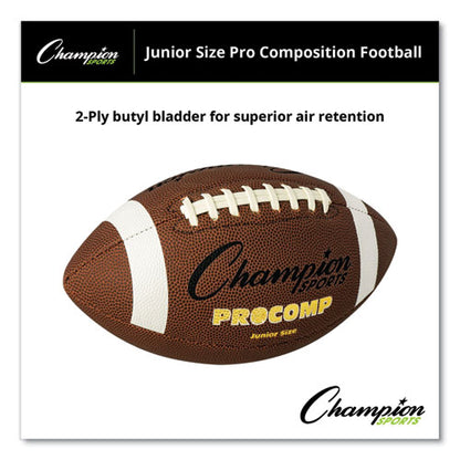 Pro Composite Football, Junior Size, Brown