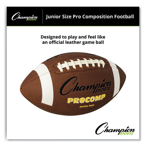 Pro Composite Football, Junior Size, Brown