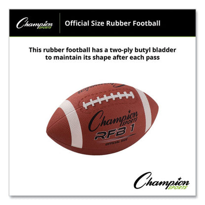 Rubber Sports Ball, Football, Official Nfl, No. 9 Size, Brown