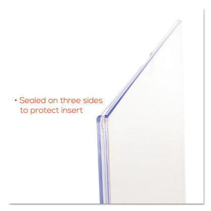 Superior Image Cubicle Sign Holder, 8.5 X 11 Insert, Clear