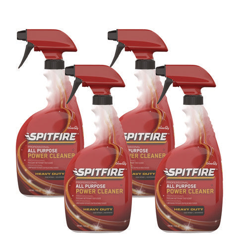 Spitfire All Purpose Power Cleaner, Liquid, 32 Oz Spray Bottle, 4/carton