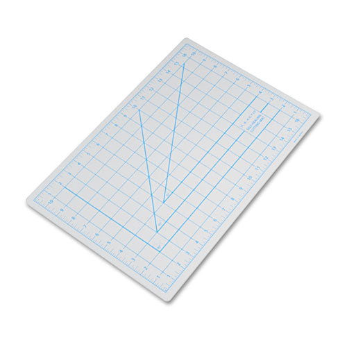 Self-healing Cutting Mat, Nonslip Bottom, 1" Grid, 12 X 18, Gray