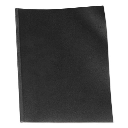 Velobind Presentation Covers, Black, 11 X 8.5, Punched And Scored, 50/pack