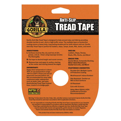 Tread Tape, 3" Core, 2" X 10 Ft, Black