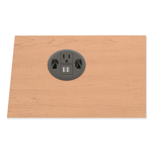 Usb Ac Power Hub Grommet, 3" Diameter, Black