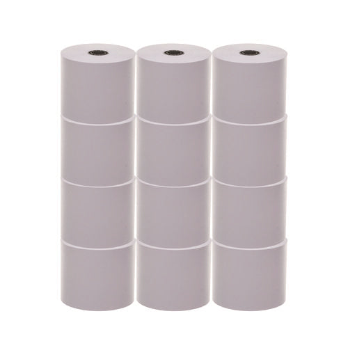 Impact Bond Paper Rolls, 2.25" X 150 Ft, White, 12/pack