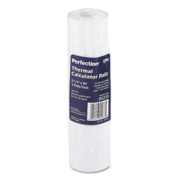 Direct Thermal Printing Thermal Paper Rolls, 2.25" X 85 Ft, White, 3/pack