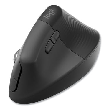 Lift For Business Vertical Ergonomic Mouse, 2.4 Ghz Frequency/32 Ft Wireless Range, Right Hand Use, Graphite