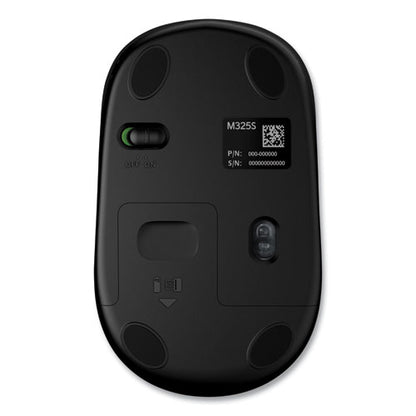 M325s Wireless Mouse, 2.4 Ghz Frequency, 32.8 Ft Wireless Range, Left/right Hand Use, Black