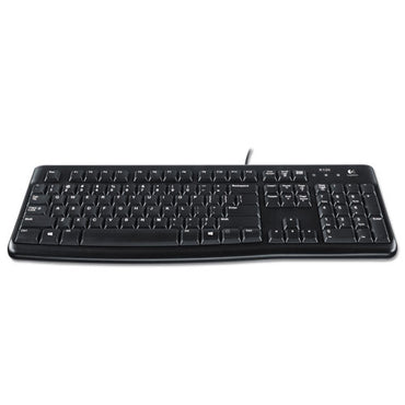 K120 Ergonomic Desktop Wired Keyboard, Usb, Black