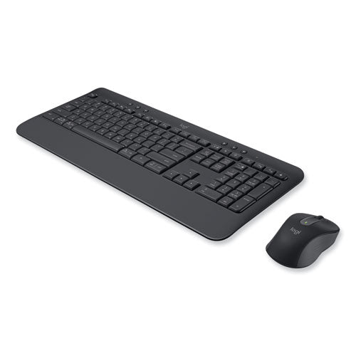 Signature Mk650 Wireless Keyboard And Mouse Combo For Business, 2.4 Ghz Frequency/32 Ft Wireless Range, Graphite