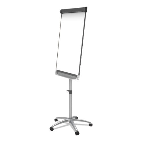 Prestige 2 Mobile Presentation Easel With Extendable Easel Pad Arms, 36" X 24", White Surface, Black/gray Metal/plastic Frame