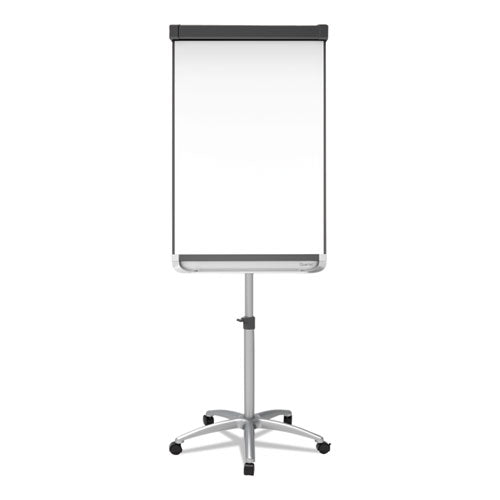 Prestige 2 Mobile Presentation Easel With Extendable Easel Pad Arms, 36" X 24", White Surface, Black/gray Metal/plastic Frame