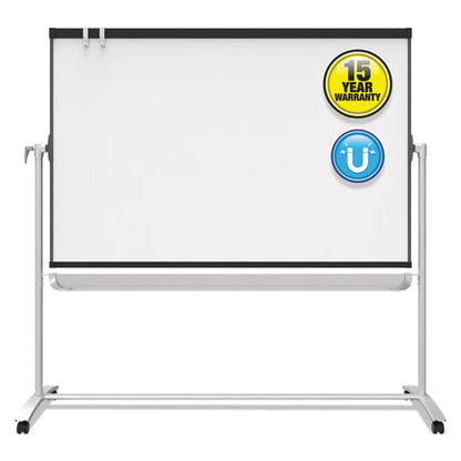 Prestige 2 Mobile Presentation Easel, 72" X 48", White Surface, Black/gray Metal/plastic Frame