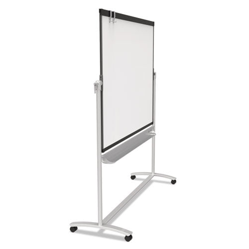 Prestige 2 Mobile Presentation Easel, 72" X 48", White Surface, Black/gray Metal/plastic Frame