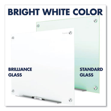 Brilliance Glass Dry-erase Boards, 24" X 18", White Surface