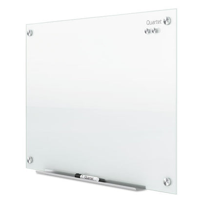 Infinity Magnetic Glass Marker Board, 24" X 18", White Surface