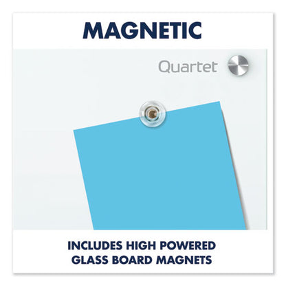 Infinity Magnetic Glass Marker Board, 24" X 18", White Surface