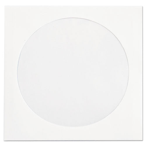 Cd/dvd Sleeves, 1 Disc Capacity, White, 250/box