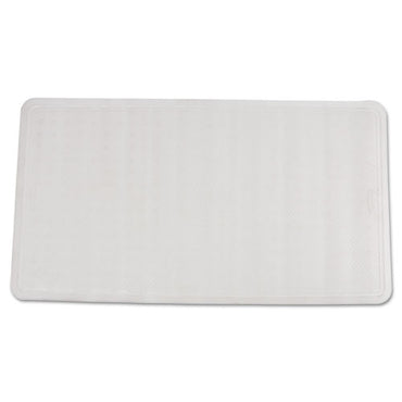 Safti-grip Latex-free Vinyl Bath Mat, 16 X 28, White