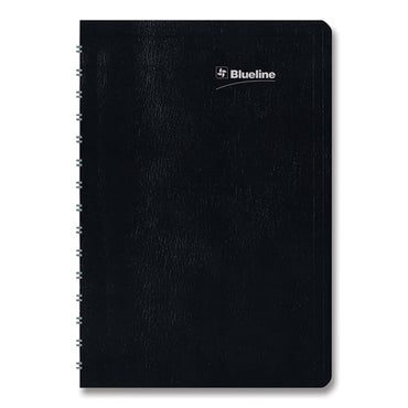 Duraglobe Daily Planner, 30-minute Appointments, 8 X 5, Black Soft Cover, 12-month (jan To Dec): 2025